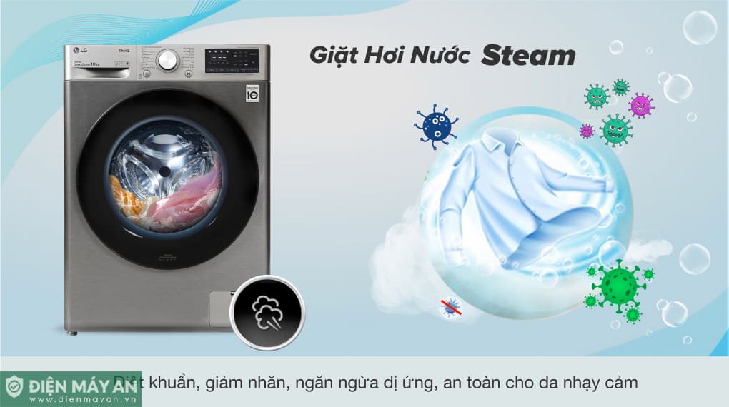 Máy giặt LG AI DD Inverter 10 kg FV1410S4P